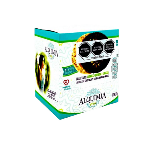 Chocology Alquimia Galleta Nuez 6pzs