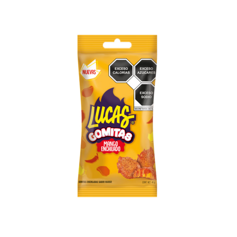 Lucas Gomitas MANGO paquete con 6 bolsas de 40g