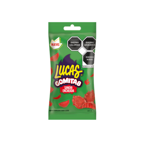 Lucas Gomitas SANDIA paquete con 6 bolsas de 40g