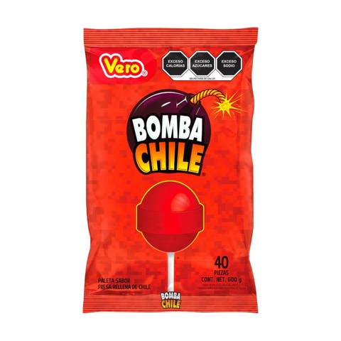 Vero Bomba Fresa-Chile 40pzs