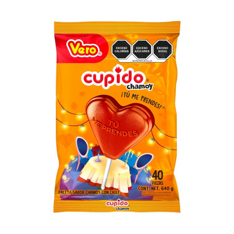 Vero Cupido Chamoy Paleta 40pzs