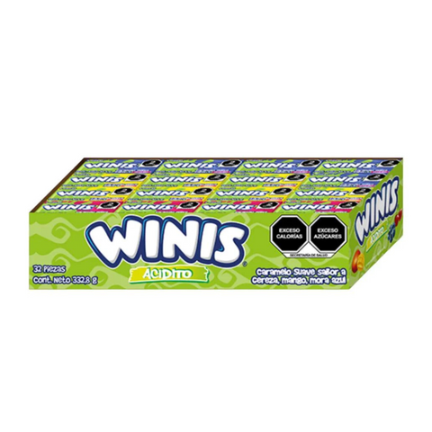 Klass Winis Mini Tubo Acidito 32pzs