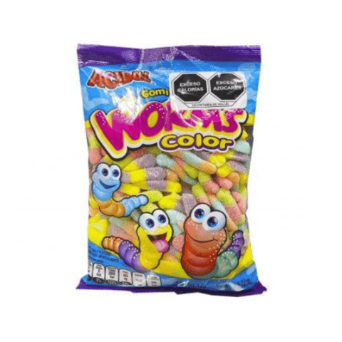 Gomita acidul worms color 1kg - Santo dulce