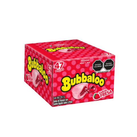 Adams chicle 47´s Bubbaloo Fresa 47 pzs - Santo dulce