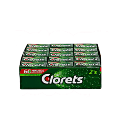 Adams chicle Clorets 2´s Verde 60 pzs - Santo dulce