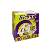 Trident 4´s Sabor Uva- Limón 40 pzs - Santo dulce