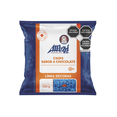 Alpezzi Chispas chocolate azul Bolsa 500 g - Santo dulce