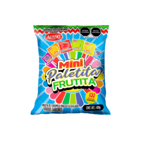 Alteño Mini PALETITA Frutita 100pzs - Santo dulce