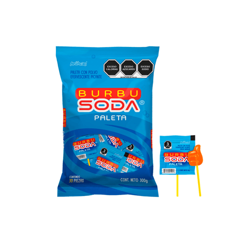 Anahuac Paleta BURBUSODA 30pzs - Santo dulce