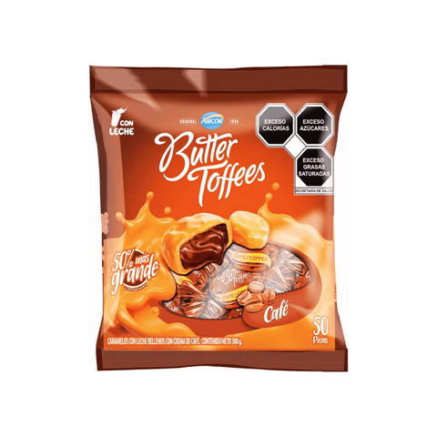 Arcor Butter Toffes Cafe 50pzs - Santo dulce