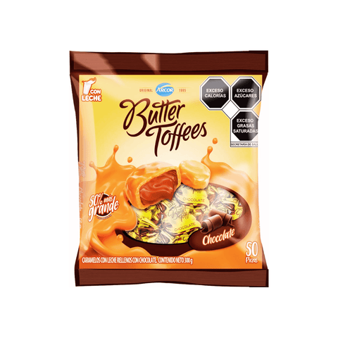 Arcor Butter Toffes Chocolate 50pzs - Santo dulce