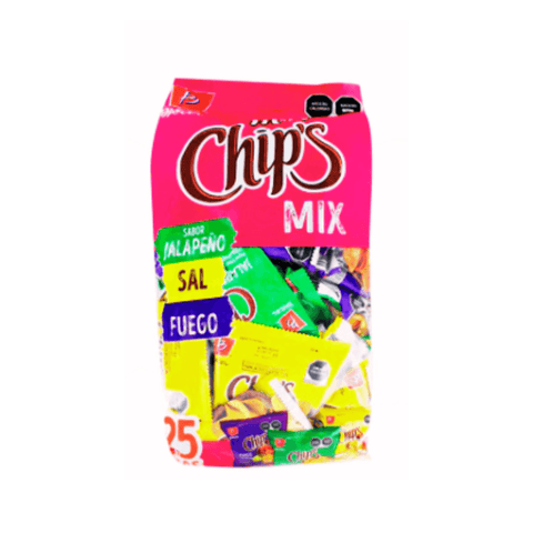 Barcel papas Mini Chips MIX 25pzs - Santo dulce