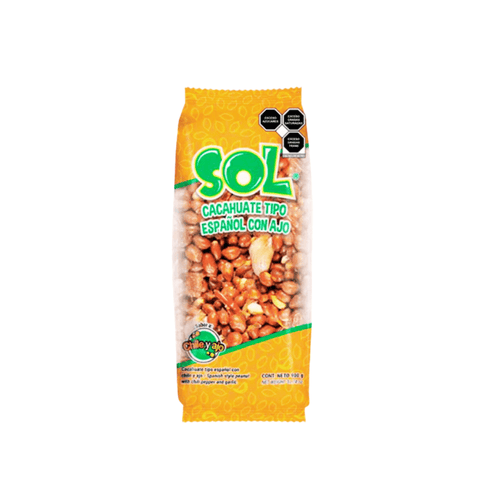 Botanas Sol Cacahuate Ajo Español 900g - Santo dulce