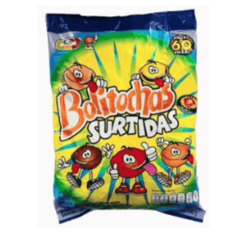 candy Bolitochas Surtidas 60pzs - Santo dulce