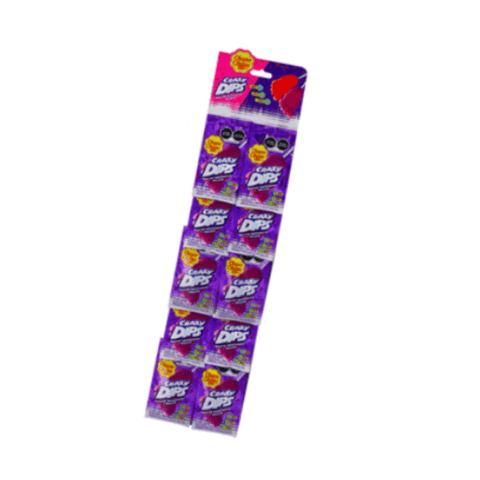 Chupa Chups Crazy Dips UVA 10pzs - Santo dulce