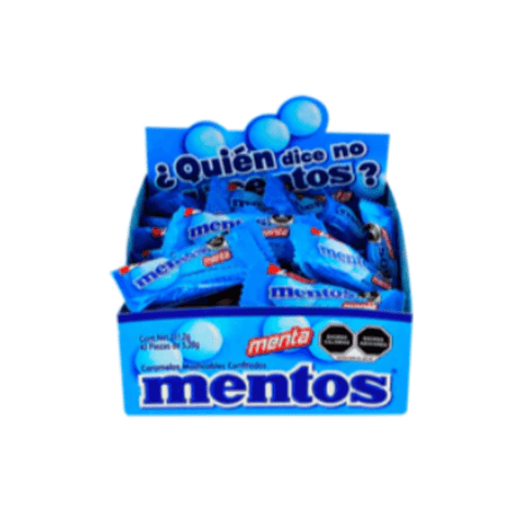 Chupa Chups Mentos MENTA BI-PIEZA 40pzs - Santo dulce