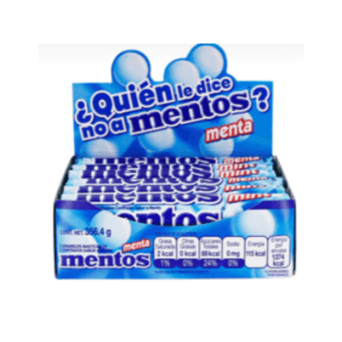 Chupa Chups Mentos Tubo Menta 12pzs - Santo dulce