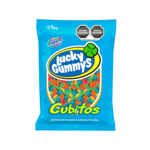 Cuanda goma Lucky Gummys Cubitos 1kg - Santo dulce