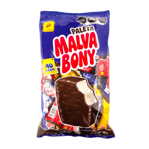 De la rosa Paleta Malva Bony Mix 40 pzs - Santo dulce