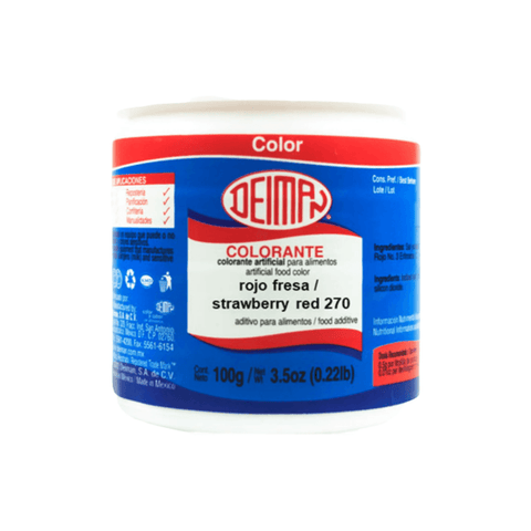 Deiman Color en Polvo 270 Rojo Fresa 100g - Santo dulce