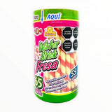 delicias Wafer stick 390g FRESA 55pzs - Santo dulce