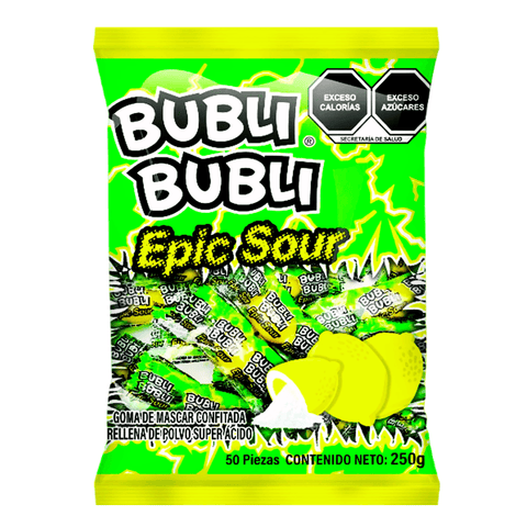 Dulces Gómez chicle Bubli Bubli Epic Sour 50pzs - Santo dulce