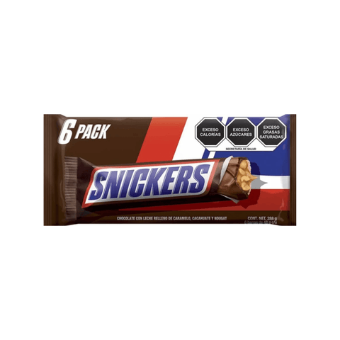 Effem Mars Snickers Barra 6pzs - Santo dulce