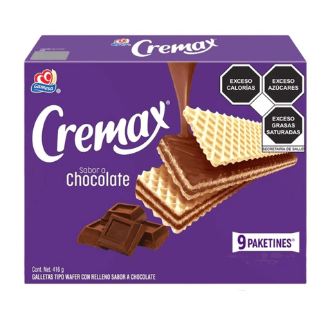 Gamesa Cremax 416g Chocolate 9pzs - Santo dulce