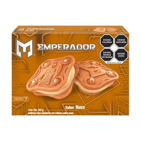 Gamesa galleta Emperador 382g Nuez 7pzs - Santo dulce