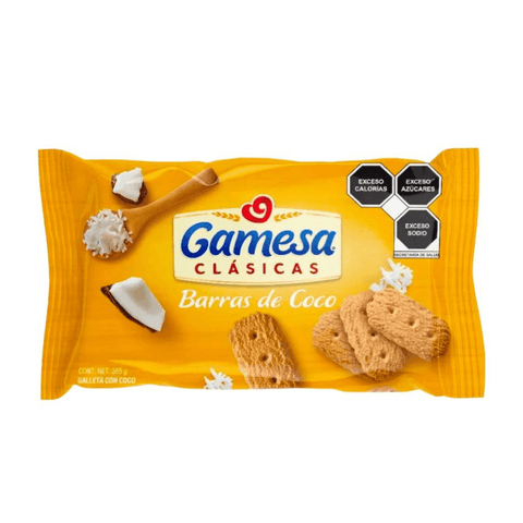 Gamesa galletas Barras de Coco 365g - Santo dulce