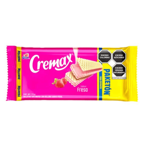 Gamesa galletas CREMAX Paketon FRESA 213g 8pzs - Santo dulce