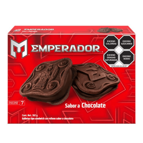 Gamesa galletas Emperador 382g CHOCOLATE 7pzs - Santo dulce