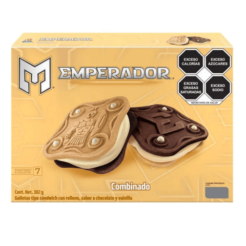 Gamesa galletas Emperador 382g COMBINADO 7pzs - Santo dulce