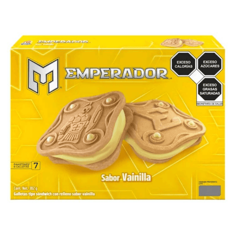 Gamesa galletas Emperador 382g VAINILLA 7pzs - Santo dulce