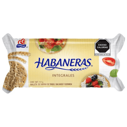 Gamesa galletas Habaneras Paketin Integral 117g 24pzs - Santo dulce