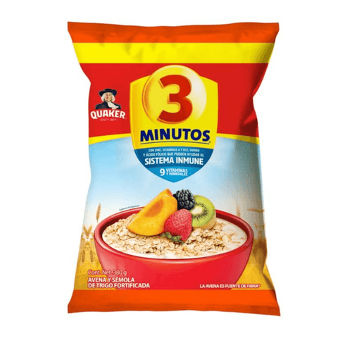 Gamesa Quaker AVENA 3 Minutos Bolsa 380g - Santo dulce