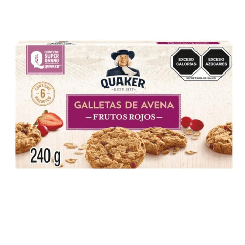 Gamesa Quaker galleta FRUTOS ROJOS 240g - Santo dulce