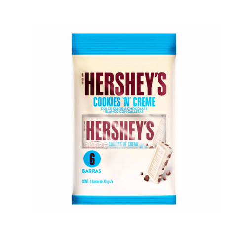 Hersheys 6-Pack Barra Cookies´N´Creme 30g 6pzs - Santo dulce