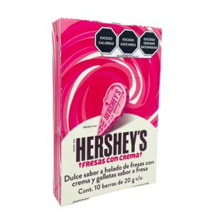 Hersheys Barra 20g Fresas Con Crema 10pzs - Santo dulce