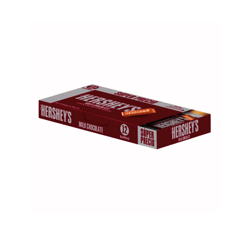 Hersheys Barra 20g Leche 12pzs - Santo dulce