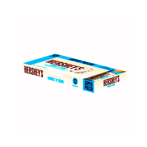 Hersheys Barra de Chocolate 20g Cookies & Creme 12pzs - Santo dulce