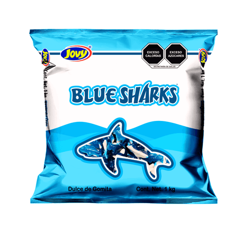 Jovy gummy Sharks Blue Tiburones 1kg - Santo dulce