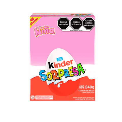 Kinder Huevo 12´s Niña 12pzs - Santo dulce