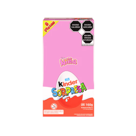 Kinder Huevo 8´s Niña 8pzs - Santo dulce