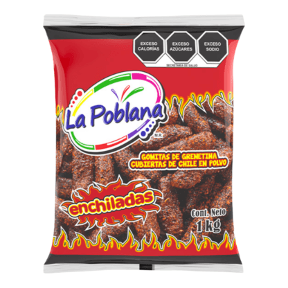 La Poblana Goma PEPINO Enchilado 10/1kg - Santo dulce