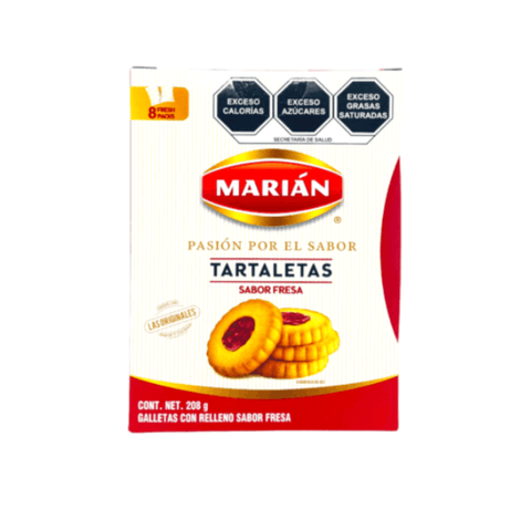 Marian Tartaleta Fresa 208g - Santo dulce