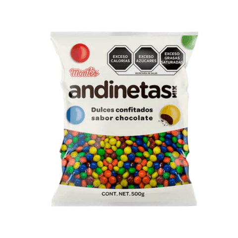 Montes Andinetas Mix Lunetas 500g - Santo dulce