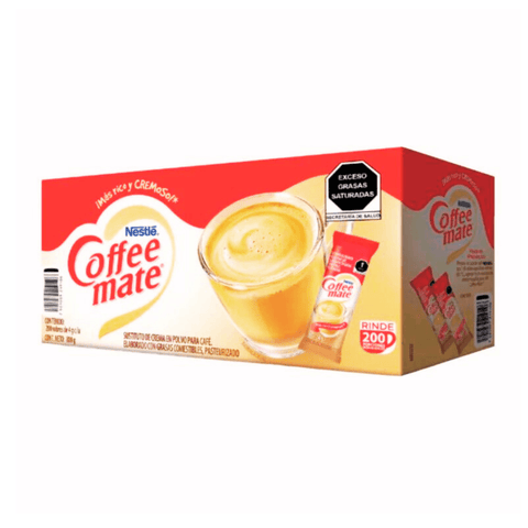 Nestlé Coffee-Mate Exhibidor Stick 4g 200pzs - Santo dulce