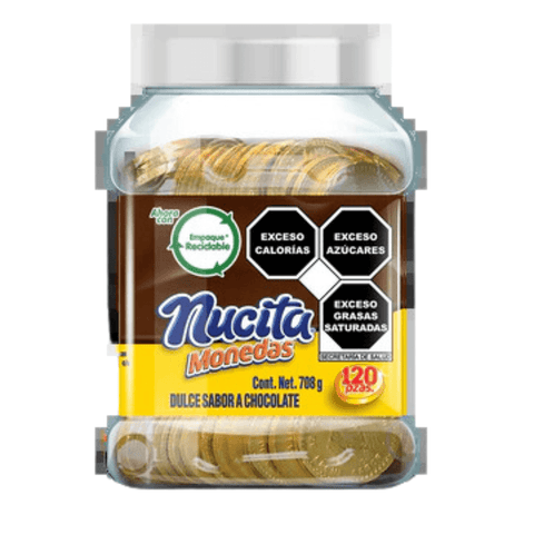 Nutresa Vitrolero con Monedas de Chocolate Dorada 120pzs - Santo dulce