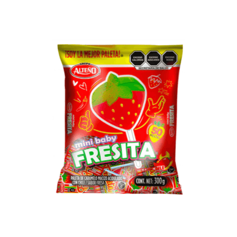 Paleta Alteño Mini Mini Fresita 100pzs - Santo dulce